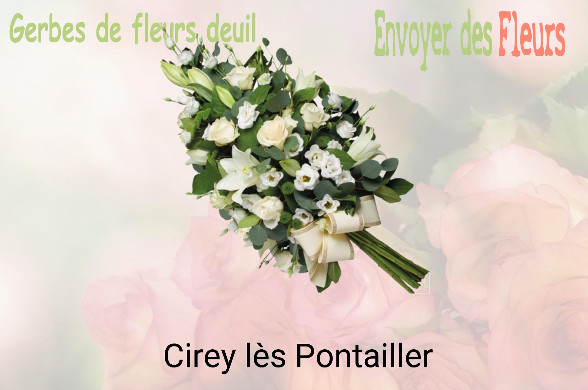 Gerbe de fleurs de deuil livrée à Cirey-lès-Pontailler